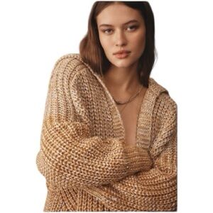 Anthropologie Maeve New Oversized Collard Cardigan Sweater